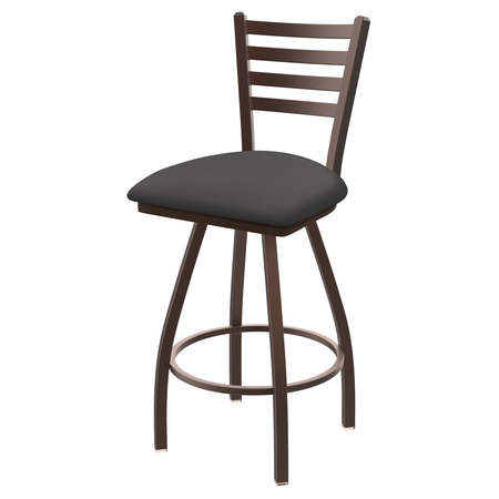 HOLLAND BAR STOOL CO 25" Swivel Counter Stool, Brnz Finish, Canter Storm Seat X410